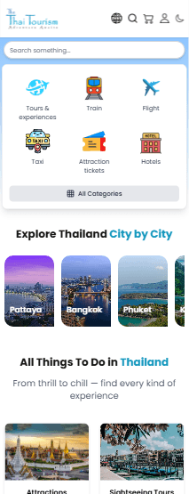The Thai Tourism App Screenshot