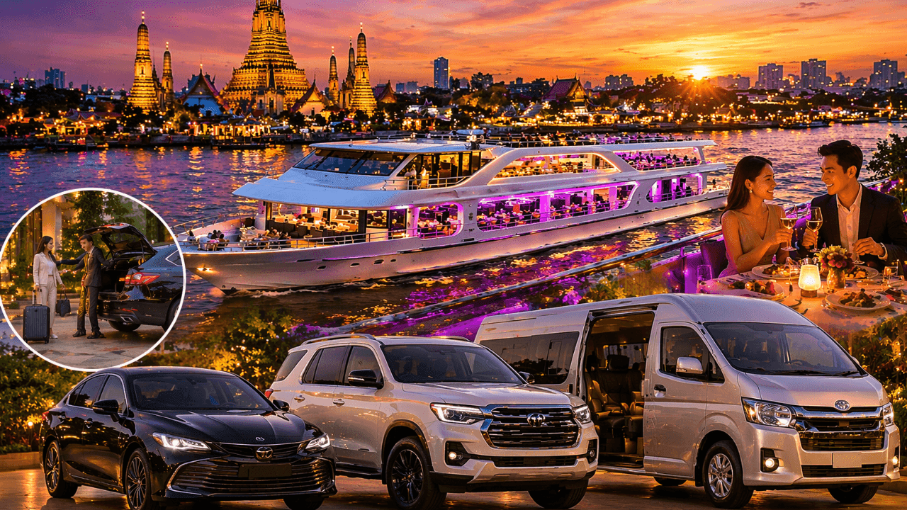 Chao Phraya Princess Cruise Bangkok Night View