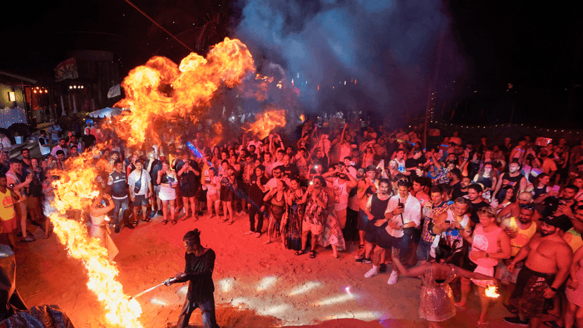 Full Moon Party at Paradise Beach Phuket videos