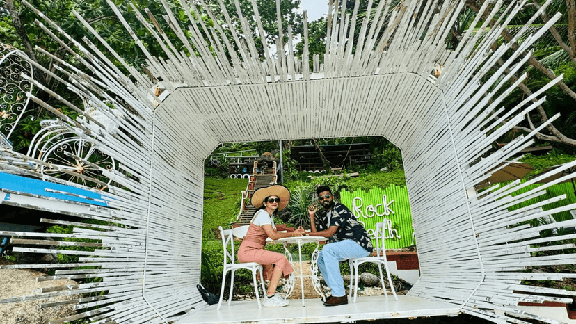 Rock Beach Swing for Photographs