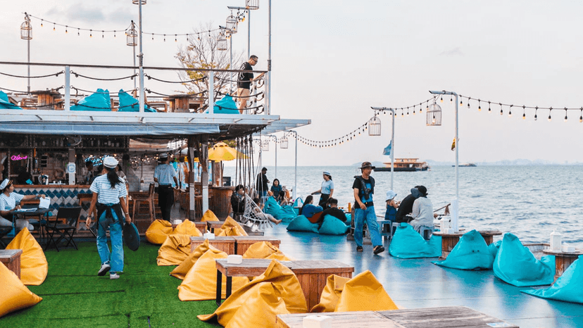 Fresh Squid Sashimi Or Grilled Serving At Floating Cafe
