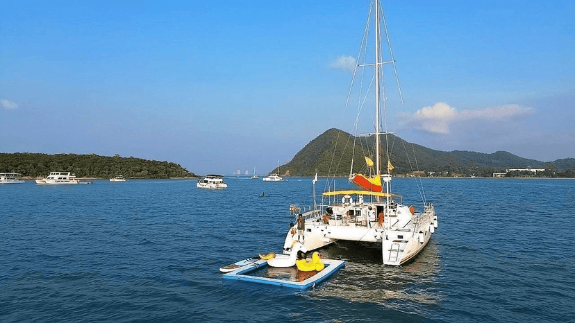 Private Yacht Deck Seating Pattaya Sea Views