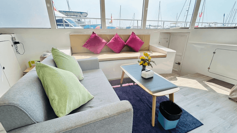 Private Yacht Outdoor Air Conditioned Area Pattaya
