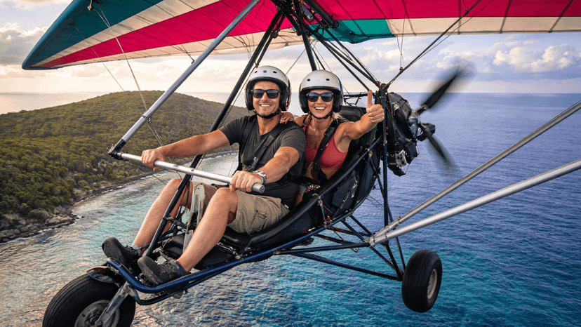 Microlight Landing At Pattaya Airfield Experience