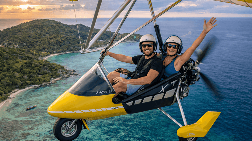 Light Aircraft Ready For Takeoff Pattaya Flying Club