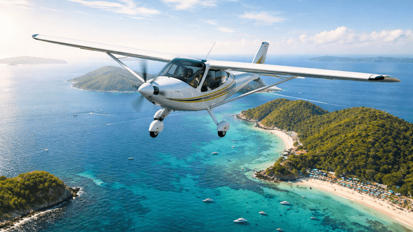 Citabria Classic Aircraft Scenic Flight Pattaya To Koh Larn