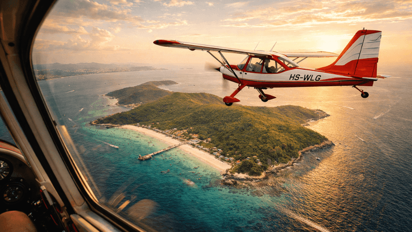 Wilga Scenic Flight Experience With Island Views