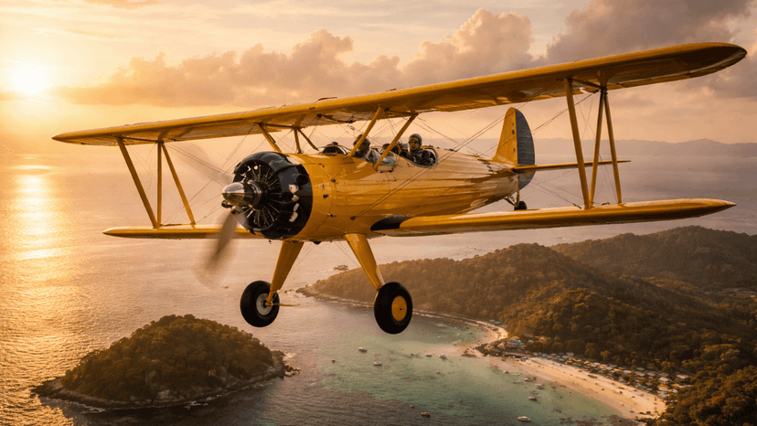 Free 4K Flight Video Capture Pattaya Koh Larn Flight