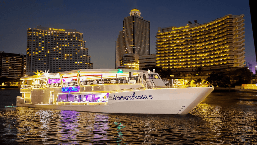 Indian Buffet Dinner Spread On Chao Phraya Princess Cruise