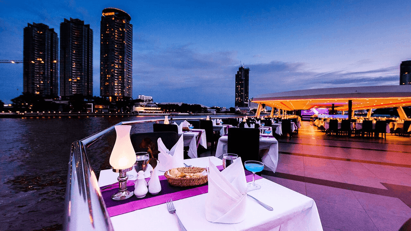 Vegetarian Indian Dishes Buffet On Bangkok River Cruise