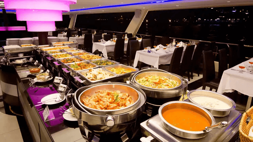 Onboard Entertainment Stage On Chao Phraya Princess Cruise