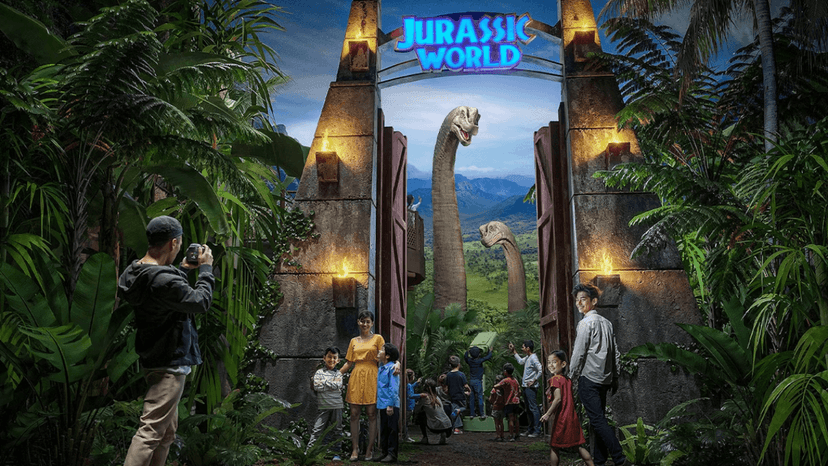 Life Size Dinosaur Display Jurassic World Bangkok Photo Spot