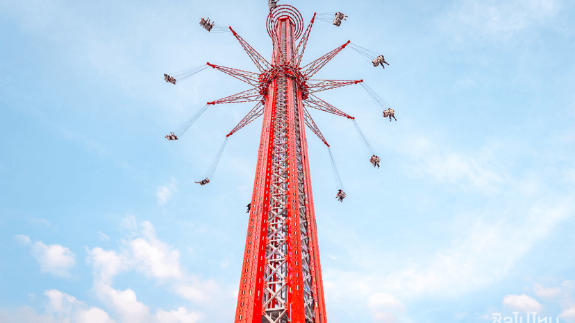 River Breeze Night Atmosphere At SkyFlyers Bangkok Attraction